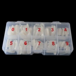 Nail Art 500 Pieces Transparent Fake Nail Pieces Transparent French Natural