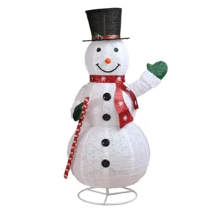 1.7M Lighted Snowman | Pre-Lit 240 LED Christmas Yard Decor